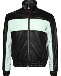 CASABLANCA - Leather Jacket With Panels - Lyst