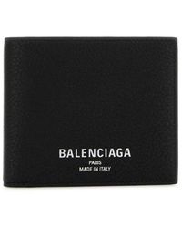 Balenciaga - Bifold Wallet With Logo Print - Lyst