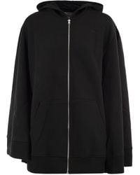 7 For All Mankind - Oversized Cotton Zip-Up Hoodie - Lyst