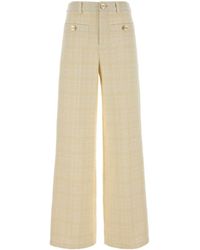 Gucci - Tweed Cotton Check Trousers - Lyst