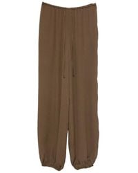 forte_forte - Silk Blend Trousers - Lyst