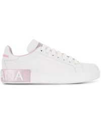 Dolce & Gabbana - Sneakers Portofino Calfskin - Lyst
