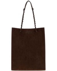 Jil Sander - Chocolate Suede Tangle Shopping Bag - Lyst