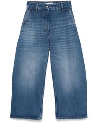 Studio Nicholson - Cropped Denim Jeans - Lyst