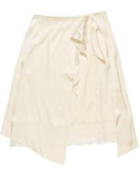 Acne Studios - Layered Satin Skirt - Lyst