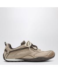 Balenciaga - Radar Velvety And Leather Sneakers - Lyst