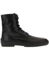 Tod's - Leather Ankle Boots - Lyst