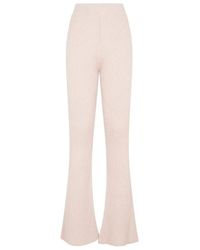 Peserico - Flare Knit Rib Pant - Lyst