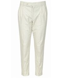 GTA - Cotton Lino Polyamide Trousers - Lyst