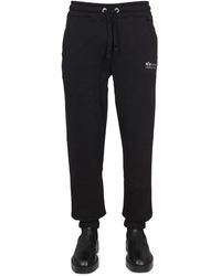 Alpha Industries - Pataloni With Logo - Lyst
