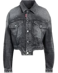 DSquared² - Raw Cut Jean Denim Jacket - Lyst