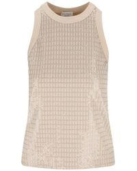 Brunello Cucinelli - Cotton Tank Top - Lyst