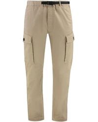 Woolrich - Belted Cotton Cargo-Trousers - Lyst