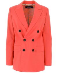 DSquared² - Dsquared Coral Stretch Polyester Blend New York Blazer - Lyst