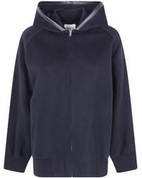 Semicouture - Double Wool Hooded Bomber Jacket - Lyst