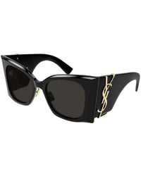 Saint Laurent - Oversized Square Acetate Sunglasses - Lyst