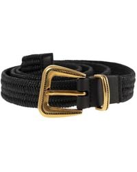 Brunello Cucinelli - Rustic Woven Linen Belt - Lyst