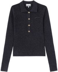 Ganni - Wool Merino Polo - Lyst