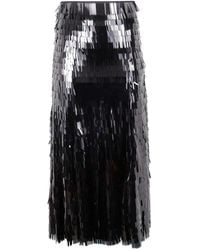 Self-Portrait - Sequin Midi Skirt - Lyst