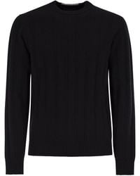 Peserico - Wool And Cashmere Ribbed Jumper - Lyst