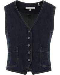 FRAME - The Denim Vest - Lyst