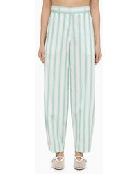 Margaux Lonnberg - Beatty Striped Cotton Trousers - Lyst