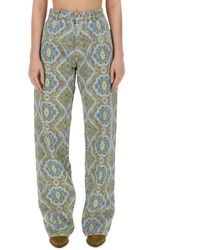 Etro - Jeans Con Stampa Paisley - Lyst