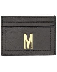 Moschino - Card Holder With Plaque - Lyst