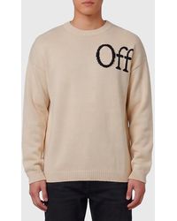 Off-White c/o Virgil Abloh - Intarsia Knit Bookish Shared Sweater - Lyst