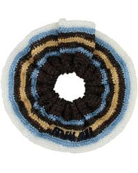 Miu Miu - Embroidered Rafia Scrunchie - Lyst