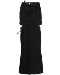 The Attico - Denim Skirt - Lyst