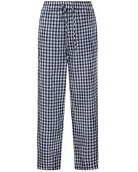 DUNST - Checked Pajama Trousers - Lyst