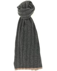 Brunello Cucinelli - Ribbed Cashmere Knit Scarf - Lyst