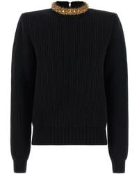 Balmain - 'Rocaille' Bead Sweater - Lyst