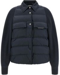 Brunello Cucinelli - Polyester Full-Length Jacket Clothing - Lyst