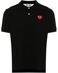 COMME DES GARÇONS PLAY - Cotton Polo Shirt - Lyst