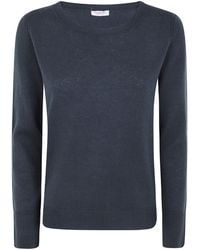 Rossopuro - Long Sleeved Boat Neckline Sweater - Lyst