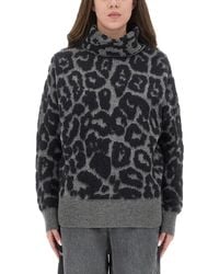 Stella McCartney - Wool And Alpaca "Leopard" Sweater - Lyst