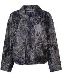 Ziggy Chen - Velvet Aviator Jacket - Lyst