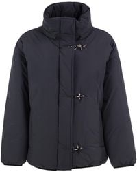 Fay - Padded Nylon Jacket With Hooks - Lyst