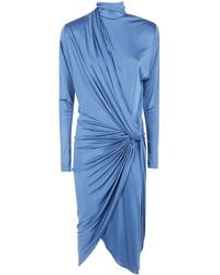 Balmain - Draped Midi Dress - Lyst