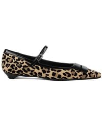 Chantal - Ballerina Spotted Suede With Strap And Heel - Lyst