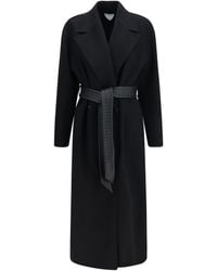 Bottega Veneta - Long Wool And Cashmere Coat - Lyst