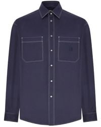 Fendi - Contrast-Stitched Shirt - Lyst