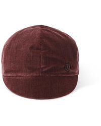 Maison Michel - Burgundy Emy Vizor Hat - Lyst