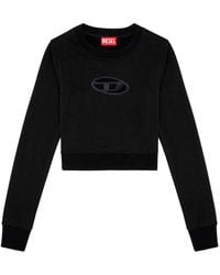 DIESEL - Logo Cotton Sweatshirt - Lyst