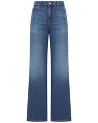 Ganni - Jean Izey Denim Wide Leg - Lyst