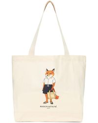 Maison Kitsuné - Maison Kitsuné Canvas Tote Bag - Lyst