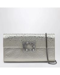 Roger Vivier - Efflorescence Satin Clutch Bag Pearl - Lyst