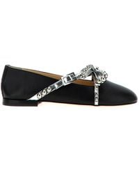 Mach & Mach - 'Crystal Studs' Ballet Flats - Lyst